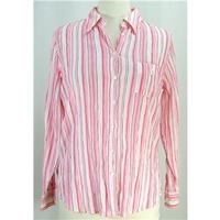 M&S Marks & Spencer - Size 14 - Pink Stripe - Long sleeved shirt