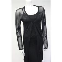 ms size 10 black gothic dress and cardigan set ms marks spencer size 1 ...