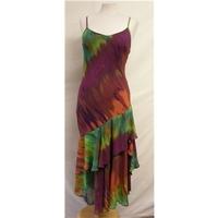 ms marks spencer size 10 purple full length dress
