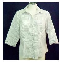 M&S white spotty blouse Size 16