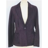 ms size 8 aubergine suede jacket