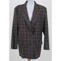 M&S, Size 16 , Brown checked jacket