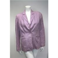 M&S Size 12 Lilac Linen Jacket M&S Marks & Spencer - Size: 12 - Purple - Casual jacket / coat