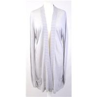 M&S - Size 16 - Dove Grey - Linen Blend Long Cardigan