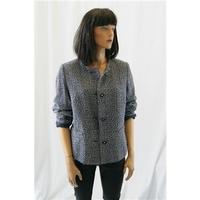 M&S Classics Size 18 Blue and White Woolen Jacket