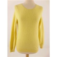ms size 10 sunshine yellow 100 cashmere jumper