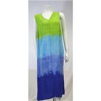 M&S Size M Bright Funky Summer Dress M&S Marks & Spencer - Size: M - Green - Summer