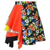 MSGM Floral Ruffle Mini Skirt