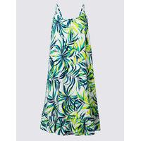 M&S Collection Palm Print Vest Dress