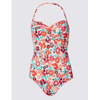 ms collection secret slimming floral print swimsuit