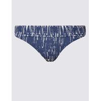 ms collection shard print roll top hipster bikini bottoms