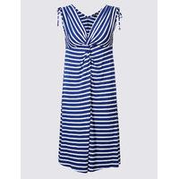 M&S Collection Striped Knot Front Vest Dress