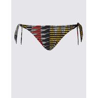 ms collection tribal print tie side hipster bikini bottoms