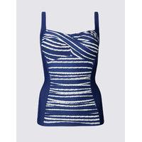 M&S Collection Striped Twisted Tankini top