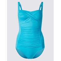 ms collection secret slimming ruched swimsuit