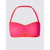 ms collection colour block bandeau bikini top