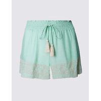 M&S Collection Drawstring Embroidered Shorts