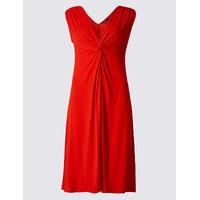 ms collection knot front sleeveless beach dress