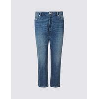 M&S Collection Mid Rise Cropped Slim Leg Jeans