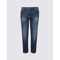 M&S Collection Mid Rise Cropped Slim Leg Jeans