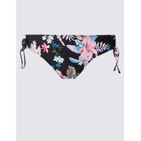 M&S Collection Floral Print Hipster Bikini Bottoms