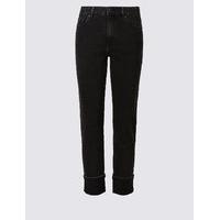 M&S Collection PETITE Mid Rise Relaxed Slim Jeans