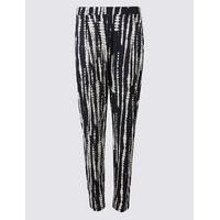 ms collection tie dye tapered leg trousers