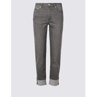 M&S Collection PETITE Mid Rise Relaxed Slim Jeans