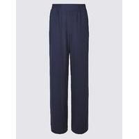 ms collection elastic wide leg trousers