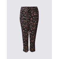 M&S Collection PLUS Cropped Tapered Leg Trousers