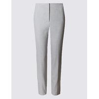 ms collection spotted slim leg trousers