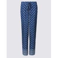 M&S Collection Craftwork Print Tapered Leg Trousers