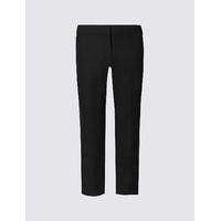 M&S Collection Cotton Rich Slim Leg Cropped 7/8th Trousers