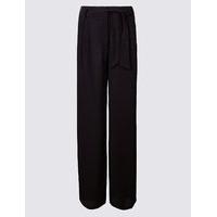 M&S Collection Crepe Wide Leg Trousers