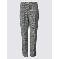 M&S Collection Checked Slim Leg Trousers