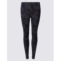 M&S Collection Cotton Rich Printed Leggings