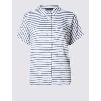 M&S Collection Striped Short Sleeve Shirt