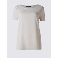 ms collection round neck short sleeve t shirt