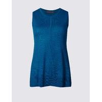 M&S Collection Swing Round Neck Sleeveless Jumper