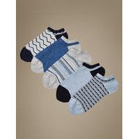 M&S Collection 5 Pair Pack Supersoft Trainer Liner Socks