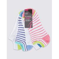 M&S Collection 4 Pair Pack Trainer Liner Socks