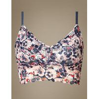 M&S Collection Isabella Lace Printed Non-Padded Bralet