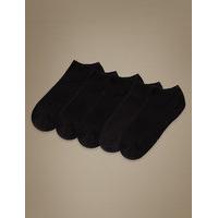 ms collection 5 pair pack sports trainer liner socks