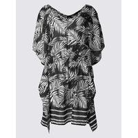 M&S Collection Palm Leaf Print Kaftan