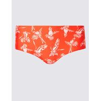 M&S Collection Parrot Print Boyshort Bikini Bottoms