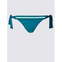 M&S Collection Crochet Tie Side Hipster Bikini Bottoms