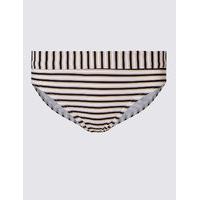 ms collection striped roll top hipster bikini bottoms