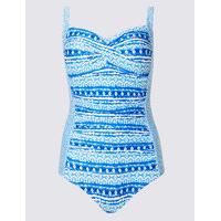 M&S Collection Secret Slimming Printed Swimsuit