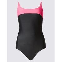 M&S Collection Secret Slimming Top Panel Padded Swimsuit