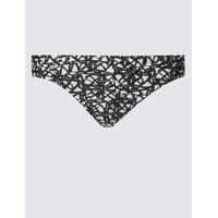 M&S Collection Printed Hipster Bikini Bottoms